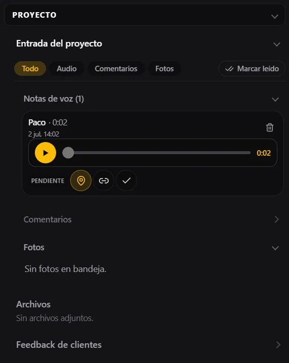 Notas de voz del equipo — paso 5